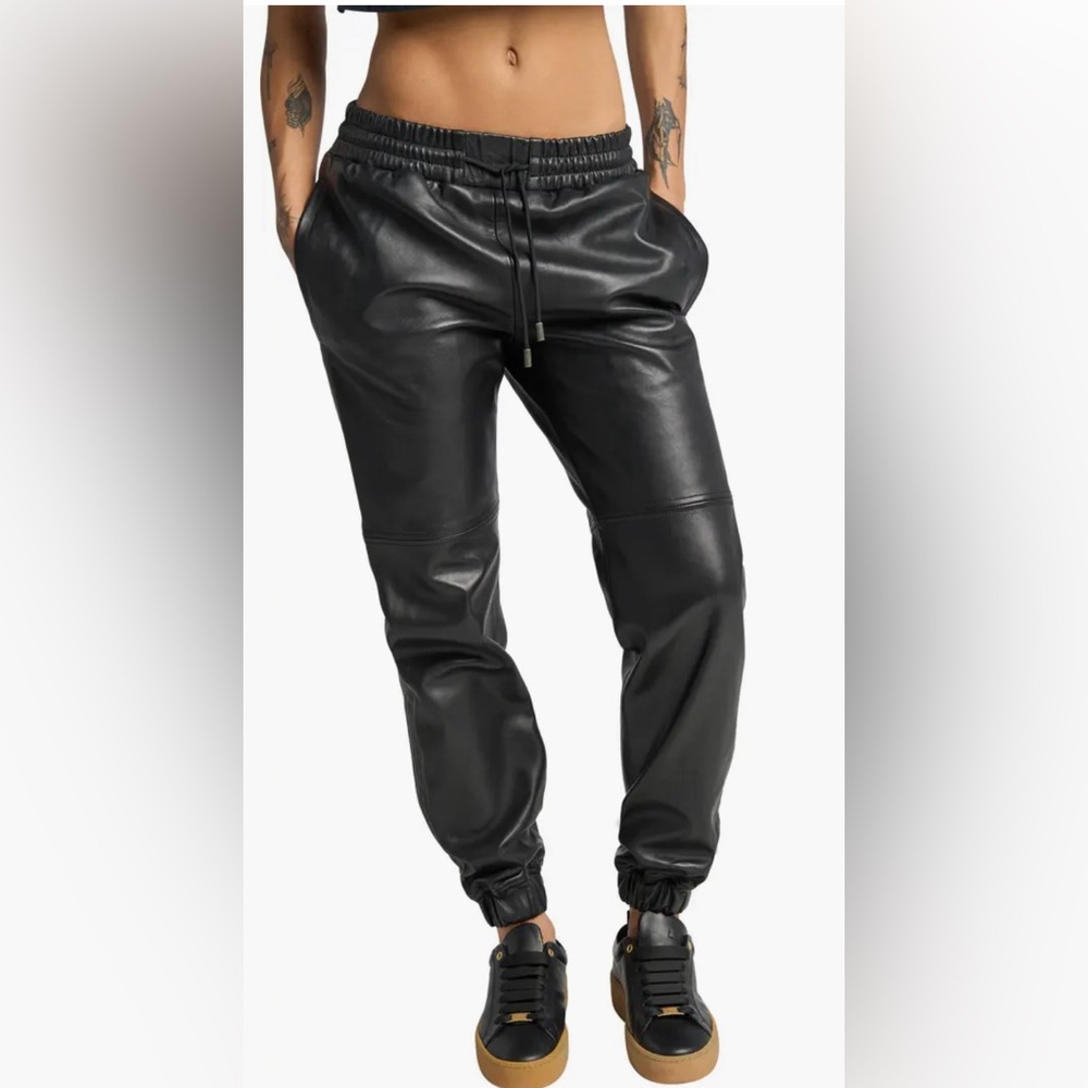 LITA by Ciara Leather Joggers NWT Large